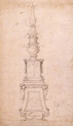 Entwurf für einen Kandelaber